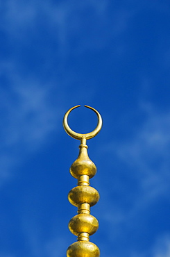 Turkey, Istanbul, Half moon symbol of Haghia Sophia Mosque