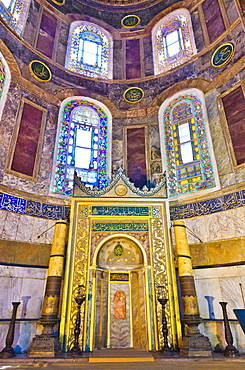 Turkey, Istanbul, Haghia Sophia Mosque altar