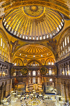 Turkey, Istanbul, Haghia Sophia Mosque interior