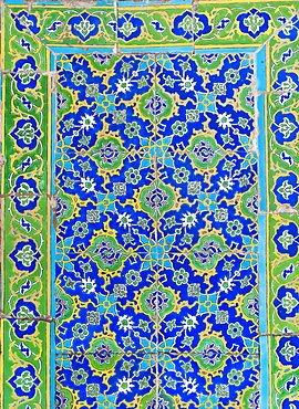 Turkey, Istanbul, Topkapi Palace tilework