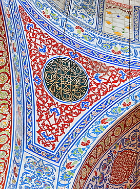 Turkey, Istanbul, Sultanahmet Mosque interior