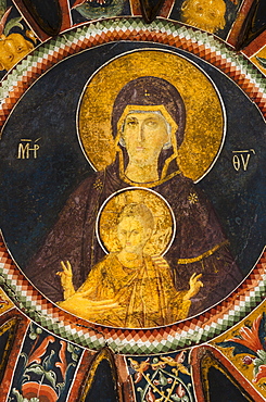 Turkey, Istanbul, Kariye Museum, madonna with child, fresco