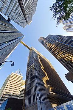 USA, Georgia, Atlanta, Low angle view of Peachtree Center