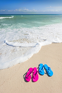 Sandals on beach