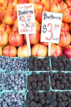 Close-up of fruits on market stall