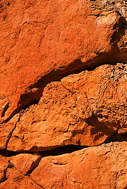 Navajo Loop Trail, Cracked rock, close-up, USA, Utah, Bryce Canyon