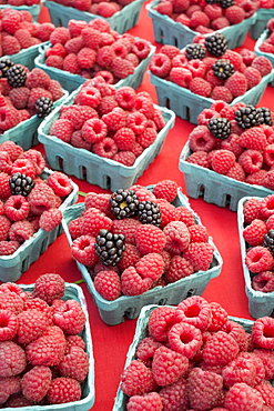 Close-up of fruits on market stall