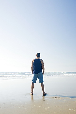 Man standing on beach