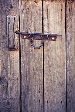 Old wooden door