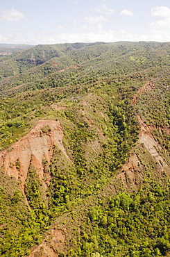 Elevated view of canyon, USA, Hawaii, Kauai, Waimea Canyon