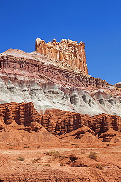 Incredible rock formation, USA, Utah, Capitol Reef National Park