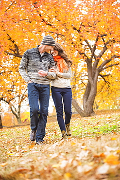 Couple in Central Park, USA, New York State, New York City