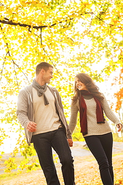 Couple in Central Park, USA, New York State, New York City