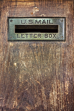 Close up of letter box