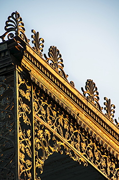 Close-up of balcony railing, USA, Louisiana, New Orleans