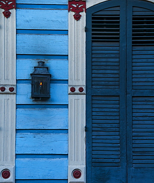 Close up of closed wall, USA, Louisiana, New Orleans