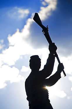 USA, Pennsylvania, Gettysburg, Cemetery Ridge, statue of soldier