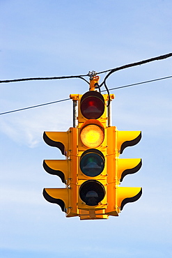 Close up of traffic light