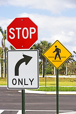 Street signs at intersection