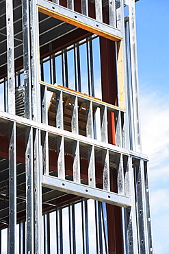 Low angle view of construction site