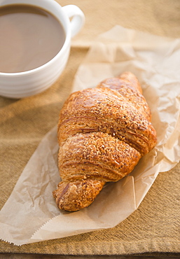 Studio shot of French breakfast