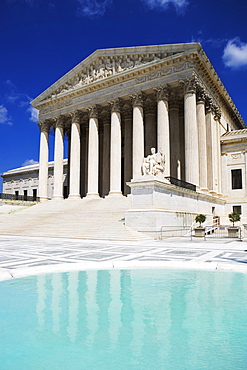 Columned building and reflecting pool, Washington DC, United States