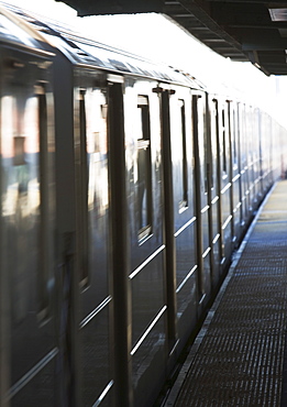 Train on platform