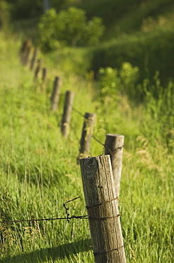 Close up of wooden fence