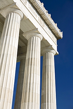 Doric columns of the Lincoln Memorial Washington DC USA