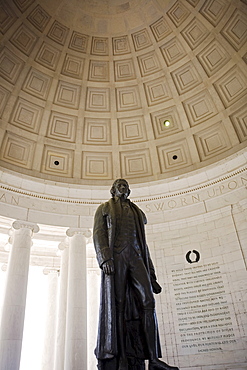 Interior of the Jefferson Memorial Washington DC USA