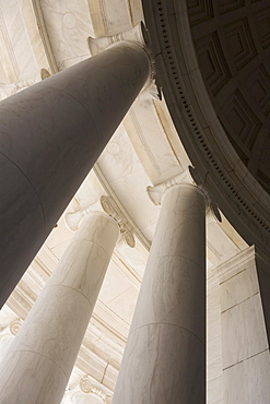 Ionic columns Jefferson Memorial Washington DC USA