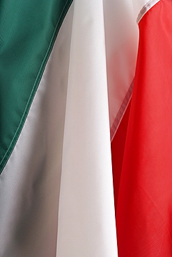 Close up of flag of Italy