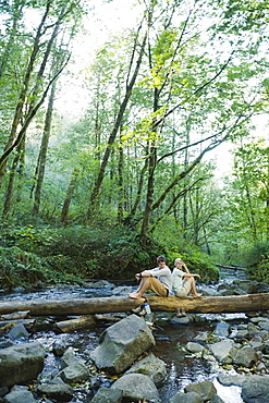 Hikers resting