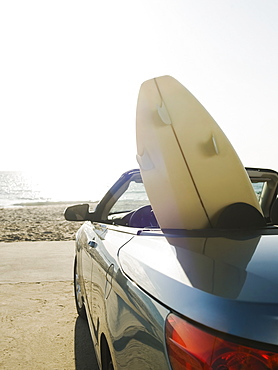 Surfboard in car