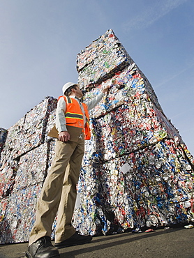 Manager at recycling plant