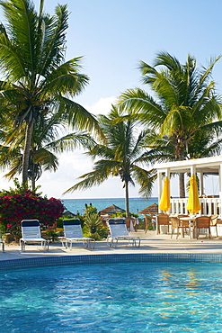 Resort pool and restaurant, Turks & Caicos, Providenciales