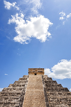 Mexico, Yucatan Peninsula, Chichen Itza, Kukulcan pyramid, Mexico, Yucatan Peninsula, Chichen Itza