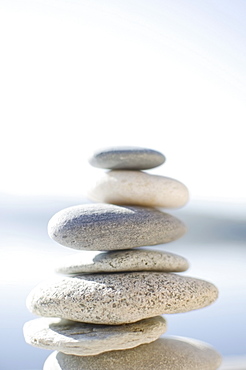 Stacked pebbles, Lake Placid, New York