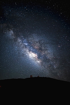 Silhouette of hill, McDonald Observatory, Texas