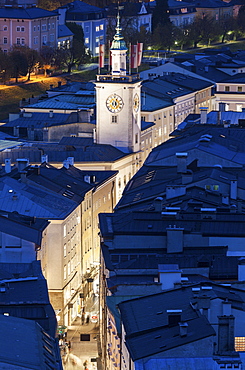 Town hall at night, Austria, Salzburg Town Hall