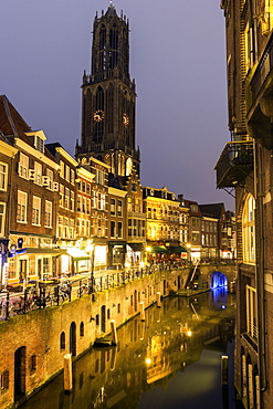 Canal at sunset, Netherlands, Utrecht