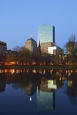 Copley Square at sunset, USA, Massachusetts, Boston, Copley Square