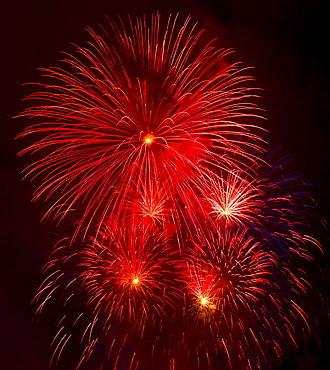 Independence Day celebration with fireworks