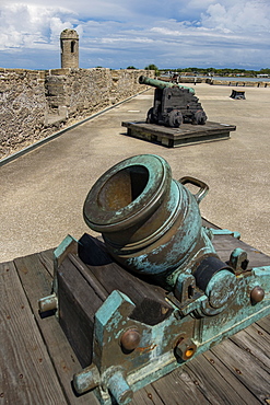 Cannons on Castillo de San Marcos in St. Augustine, USA