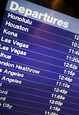 Airport departure schedule