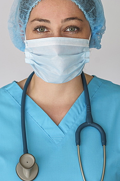 Portrait of nurse in face mask