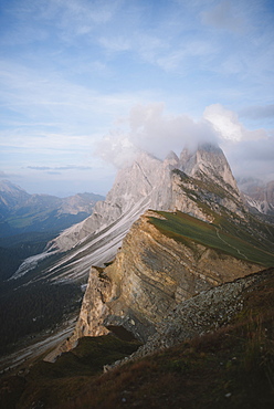 Italy, Dolomite Alps, Seceda mountain, Scenic view of Seceda mountain in Dolomite Alps