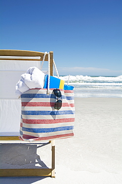 Bag on beach chair