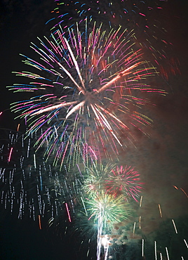 Fireworks in the night sky