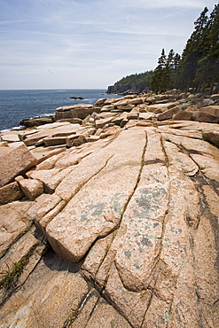 Rocky coast near Otter Cliffs Acadia Maine